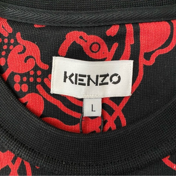 Kenzo Chinese New Year Tiger Print Logo Crew Sweatshirt - Picture 5 of 14